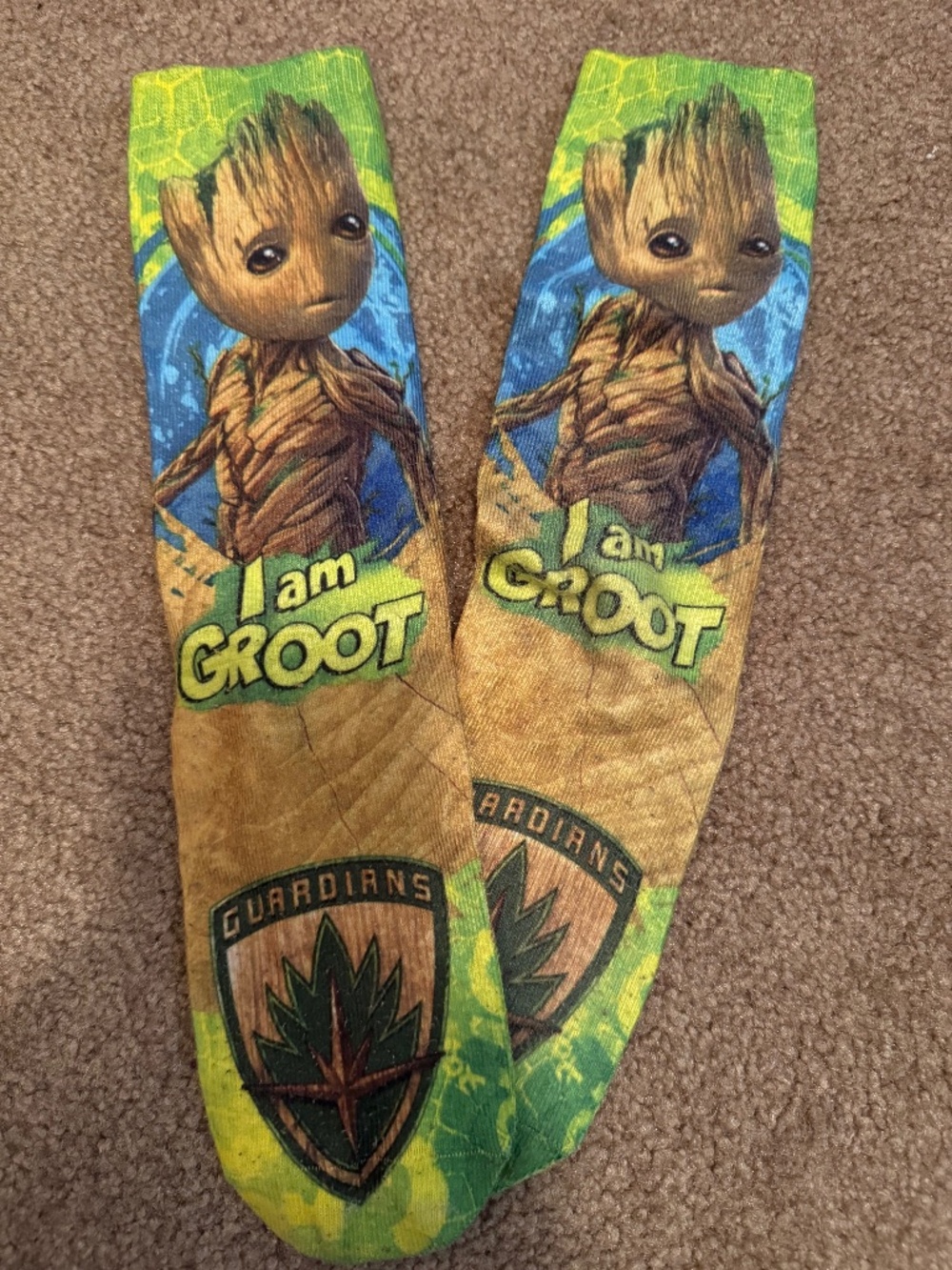 “I am Groot” mid crew socks